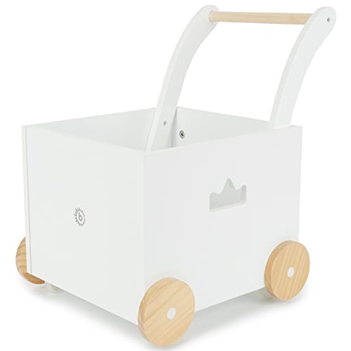 Bieco Lauflernwagen Holz | ab 1 Jahr | Multifunktionale Baby Lauflernhilfe | Laufwagen für Babys in...