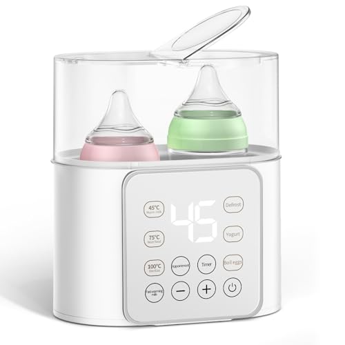 Flaschenwärmer Baby, TAIKOUL 9 in 1 Multifunktions Muttermilchwärmer, Sterilisator für...