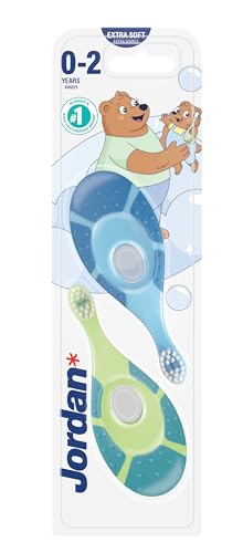 Jordan ® | Step 1 Baby Zahnbürste | Baby Zahnbürste 0-2 Jahre | Die Original Kleinkindzahnbürste...