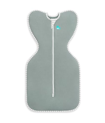 Love To Dream Swaddle Up, Medium 6–8,5 kg – Dunkeloliv, enge Passform, unterstützt gesunden...