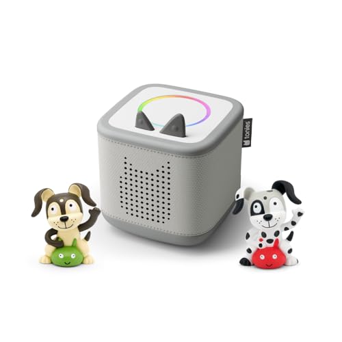 tonies Toniebox 2 Bundle Incl. 2 Tonie: Lieblings-Kinderlieder, Mondgrau, Audioplayer für...