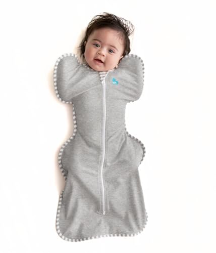 Love To Dream Swaddle Up, Größe S, 3,5–6 kg, Grau, eng anliegende Passform, unterstützt...
