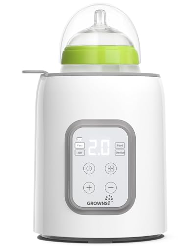 GROWNSY 10-in-1 Flaschenwärmer Baby Flaschenwärmer & Sterilisator für alle Flaschen, Schnelles...