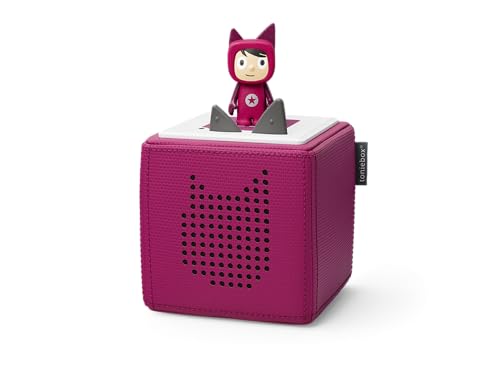 tonies Toniebox Starter Set inkl. 1 Kreativ Figur – Audioplayer für Hörbücher und Lieder für...