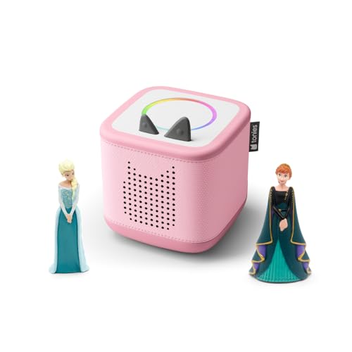 tonies Toniebox 2 Bundle Incl. 2 Eiskönigin, Frozen, ELSA + Anna, Pink, Audioplayer für...