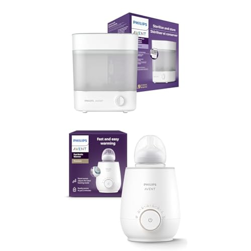 Philips Avent SCF291/00 Sterilisator für bis zu 6 Babyflaschen, Sauger und Zubehör, weiß &...