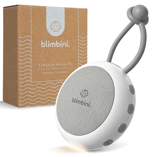 blimbini White Noise Machine Baby - Einschlafhilfe für Babys mit Nachtlicht - Regengeräusche zum...