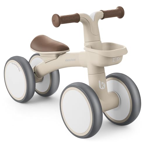 KikkaBoo Kinder Laufrad ab 1 Jahr ZIPI, Lauflernrad ohne Pedale mit Korb, Balance Bike, Einstellbar,...
