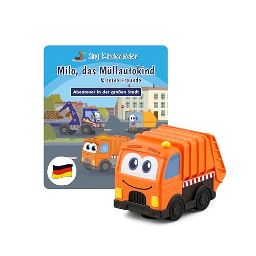 tonies Hörfigur für Toniebox, Sing Kinderlieder – Milo, das Müllautokind & Seine Freunde:...