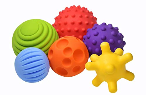 FANCY Baby Sensorik Balls - Babyspielzeug ab 0 3 6 8 Monate, Greifball für Babys, Multi Texturierte...