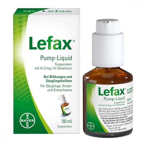 Lefax Pump-Liquid | bei Säuglingskoliken und gegen Blähungen bei Babys und Erwachsenen | mit 41,2...