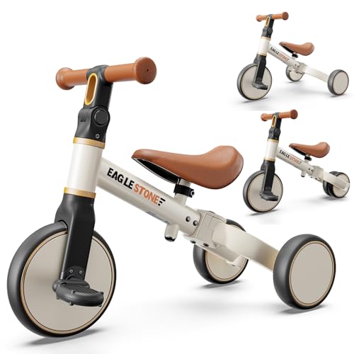 EagleStone 3-in-1 Laufrad für Kleinkinder, Kinder-Balancebike & Dreirad für 18 Monate bis 4 Jahre,...