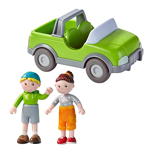 HABA 306703 - Little Friends – Spielset Draußen unterwegs, Zubehör für Biegepuppe ab 3 Jahren