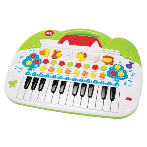 Simba 104018188 - ABC Tier-Keyboard, mit verschiedenen Sounds und Einstellfunktionen, 28x39cm, ab 3...
