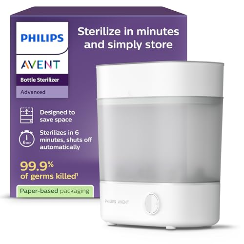 Philips Avent Sterilisator-Geschenkset – Elektrischer Dampfsterilisator mit Flasche und...