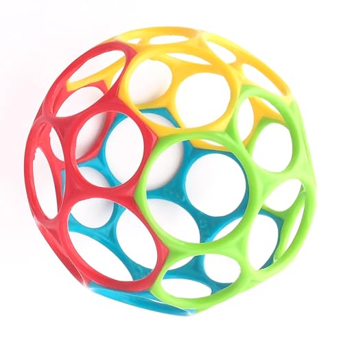 Bright Starts, Oball Classic, flexibler und leicht zu handhabender Ball, sensorisches...