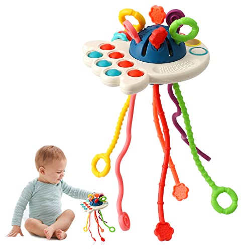 Montessori-Spielzeug, Silikon-Zugschnur-Aktivitätsspielzeug, sensorisches Spielzeug für...