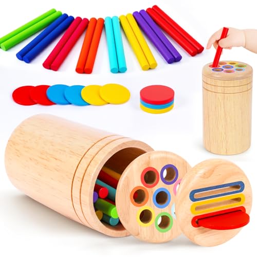 Montessori Spielzeug ab 1 Jahr, Spielzeug ab 1 2 Jahre Mädchen Jungen Baby Spielzeug Geschenk...