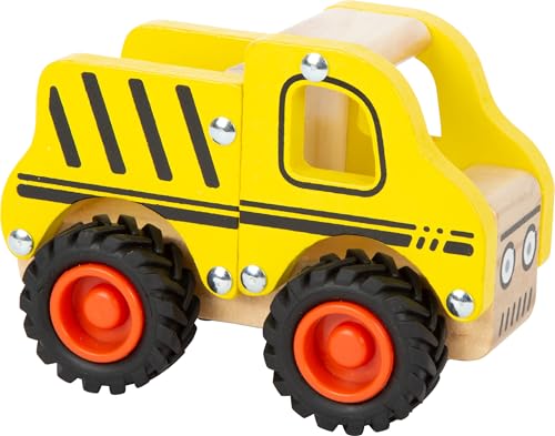 small foot Baufahrzeug aus Holz, mit Ladefläche und gummierten Rädern, für Kinder ab 18 Monaten,...