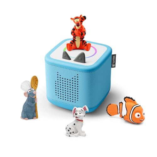 tonies Toniebox 2 Bundle Incl. 4 Tonies: Disney Tigger, 101 Dalmatiner, Ratatouli, Nemo, Himmelblau,...