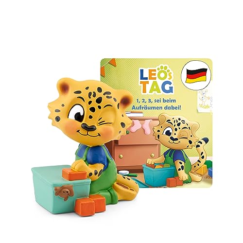tonies Hörfiguren für Toniebox, Leos Tag – 1, 2, 3, sei beim Aufräumen dabei!, Hörspiel mit...