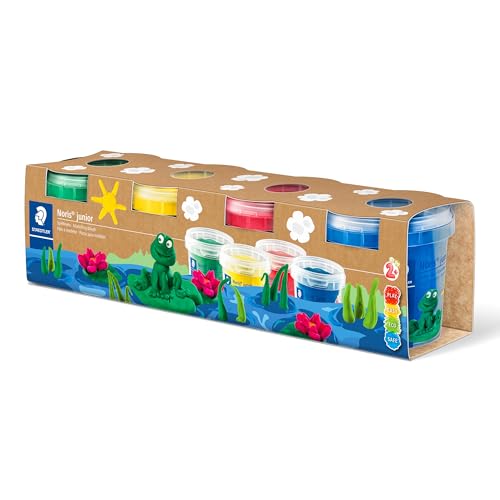 STAEDTLER Noris junior 813 Spielknete 'Standard Colours', besonders weich und sauber, klebt nicht,...