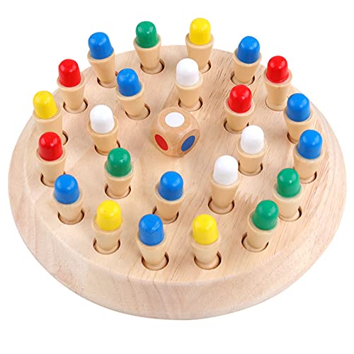 EACHHAHA Montessori Spielzeug ab 4 Jahre, Gedächtnis Schach lernspielzeug,Brettspiel aus...