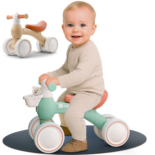 Mallie® Laufrad ab 1 Jahr I Ab 12 bis 24 Monate inkl. Gratis Korb als Laufräder, Rutschauto,...