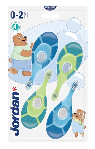 Jordan ® | Step 1 Baby Zahnbürste | Baby Zahnbürste 0-2 Jahre | Die Original Kleinkindzahnbürste...