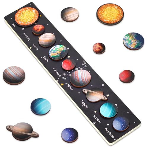 Montessori Spielzeug ab 3-4-5 Jahre Junge: Kinder Puzzle Lernspiele ab 4 5 6 Jahre Space...