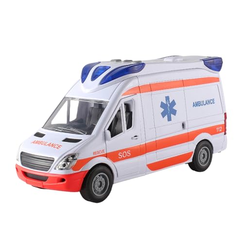 Rettungsfahrzeug Spielzeug 27x10x14cm | Krankenwagen Lernspielzeug Realistische Sirenen Beleuchtung...