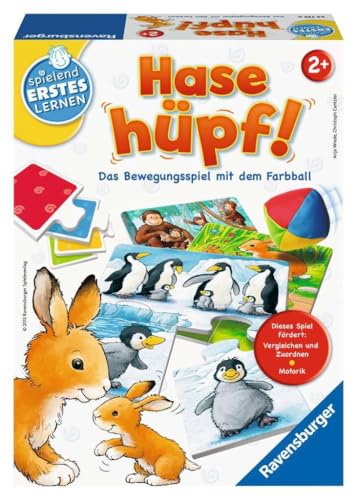 Ravensburger 24735 - Hase hüpf! - Bewegungsspiel für die Kleinen - Spiel für Kinder ab 2 Jahren,...