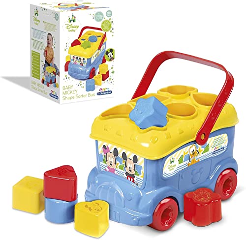 Clementoni Disney Baby Sortierbus mit Baby Mickey - Steckspiel zur Förderung der Motorik &...