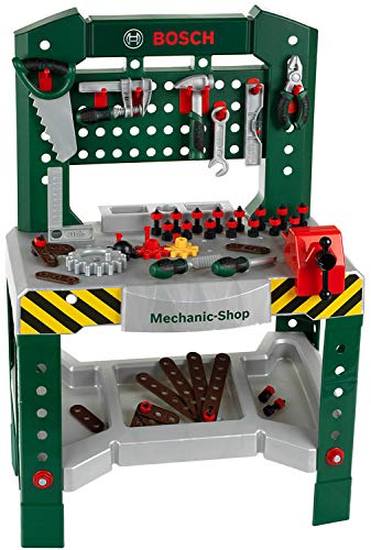 Theo Klein 8574 Bosch Werkbank 77-teilig | Mit Schraubendreher und -schlüssel, Zange, Hammer und...