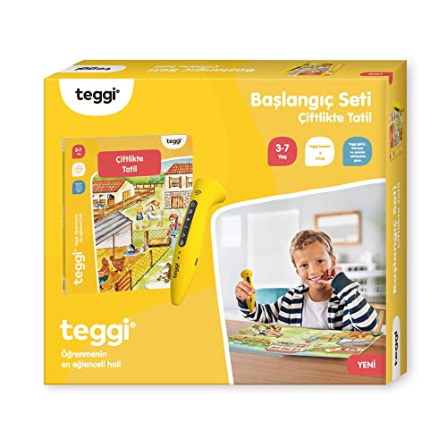 Teggi Starter-Set auf Türkisch - Çiftlikte Tatil - türkisches Buch & Stift - Lernsystem für...