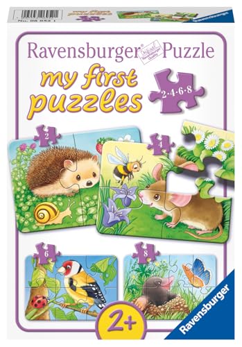 Ravensburger Kinderpuzzle - 06952 Süße Gartenbewohner - My First Puzzle mit 2,4,6,8 Teilen -...