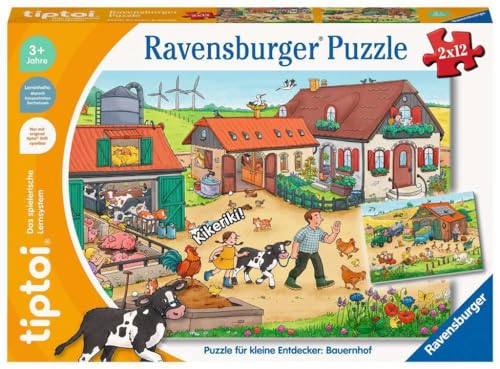 Ravensburger tiptoi 00136 Puzzle für kleine Entdecker: Bauernhof, Puzzle für Kinder ab 3 Jahren,...
