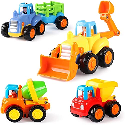 GoStock Baby Spielzeugauto Spielsachen Baufahrzeuge für Kinder 12 18 Monate, Spielzeug Auto für...