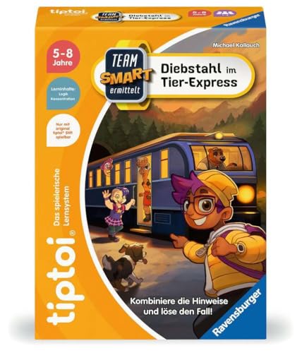 Ravensburger tiptoi Spiel 00226 - Team SMART ermittelt - Diebstahl im Tier-Express, fantastisches...