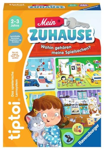 Ravensburger tiptoi Spiel 00196 - Mein Zuhause, Lernspiel zum Wortschatz, für Kinder ab 2 Jahren