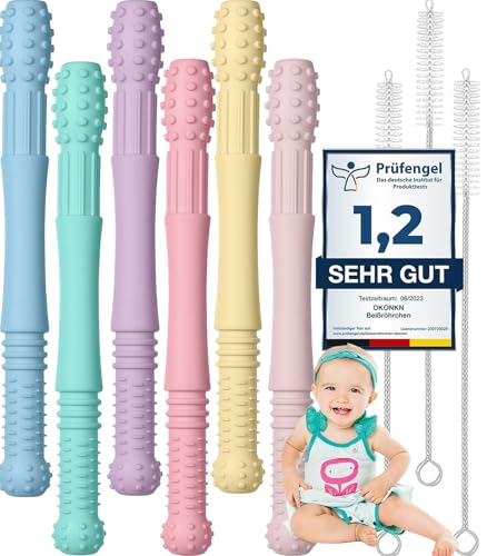 OKONKN Silikon Sinnes Spielzeug Weiches Greifspielzeug in Morandi Farben Sensorisches Lernspielzeug...