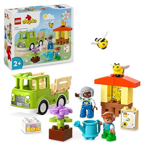 LEGO DUPLO Town Imkerei und Bienenstöcke - Lernspielzeug ab 2 Jahren mit 2 Figuren, Bienen und LKW...