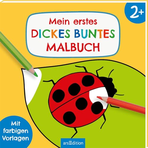 Mein erstes dickes buntes Malbuch ab 2: Mit farbigen Vorlagen | Erstes Ausmalen mit einfachen...