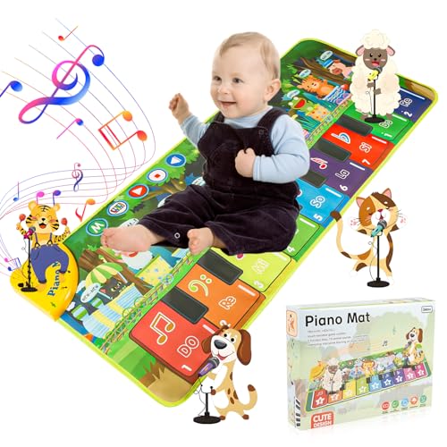 Carehabi Musikmatte Kinder ab 1 Jahr Baby Spielzeug ab 1 Jahr kinderspielzeug Musikinstrumente mit...