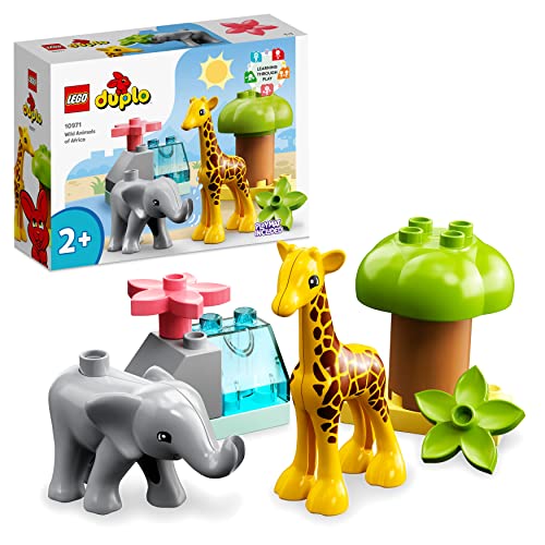 LEGO DUPLO Wilde Tiere Afrikas, Lernspielzeug für Jungen und Mädchen ab 2 Jahre, Spielzeug-Set...