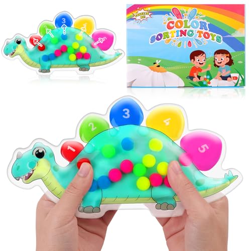 Ainiv Fidget Toys, Sensorik Spielzeug, Squeezable Farben Sortieren Spielzeug, GelgefüLlte...