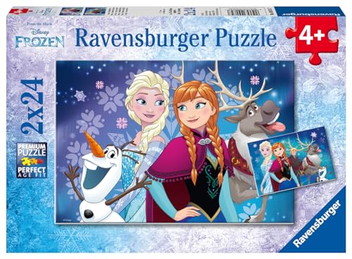 Ravensburger Kinderpuzzle - 09074 Frozen - Nordlichter - Puzzle für Kinder ab 4 Jahren, Disney...