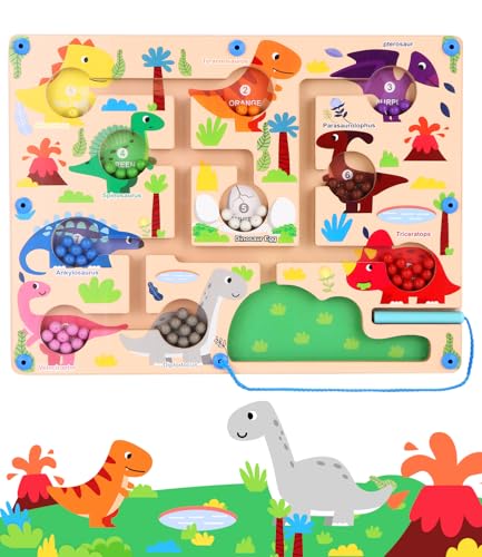 FAOKZE Magnetspiel Labyrinth Spielzeug,Montessori Spielzeug ab 2-5 Jahre,Feinmotorik...