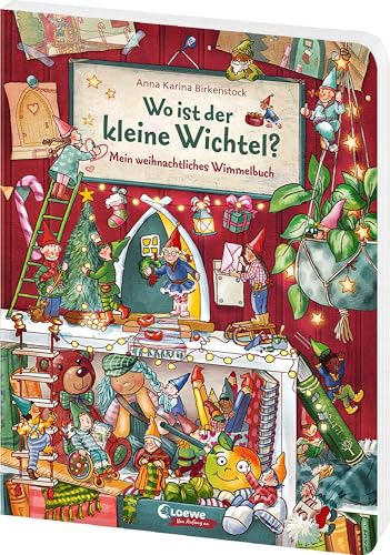 Wo ist der kleine Wichtel?: Mein weihnachtliches Wimmelbuch - Stimmungsvolles Pappbilderbuch für...