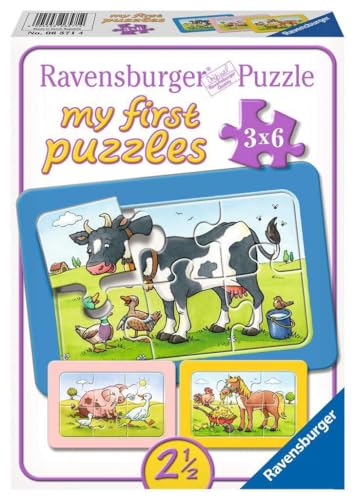 Ravensburger Kinderpuzzle - 06571 Gute Tierfreunde - my first puzzle mit 3x6 Teilen - Puzzle für...